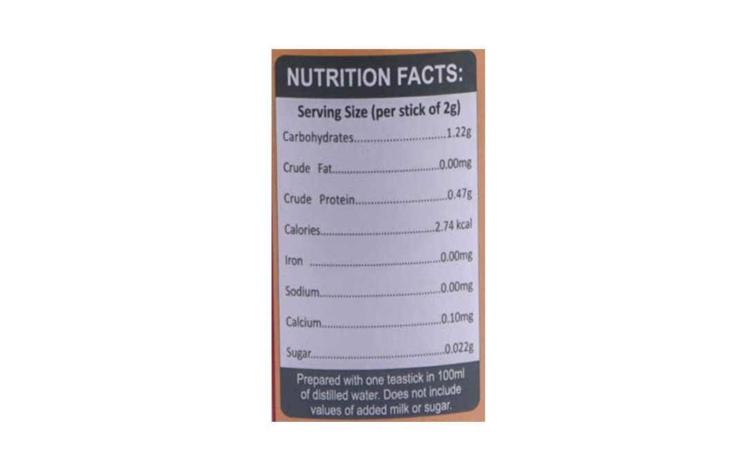 Crave Natura Peach Green Tea Sticks    Container  40 grams